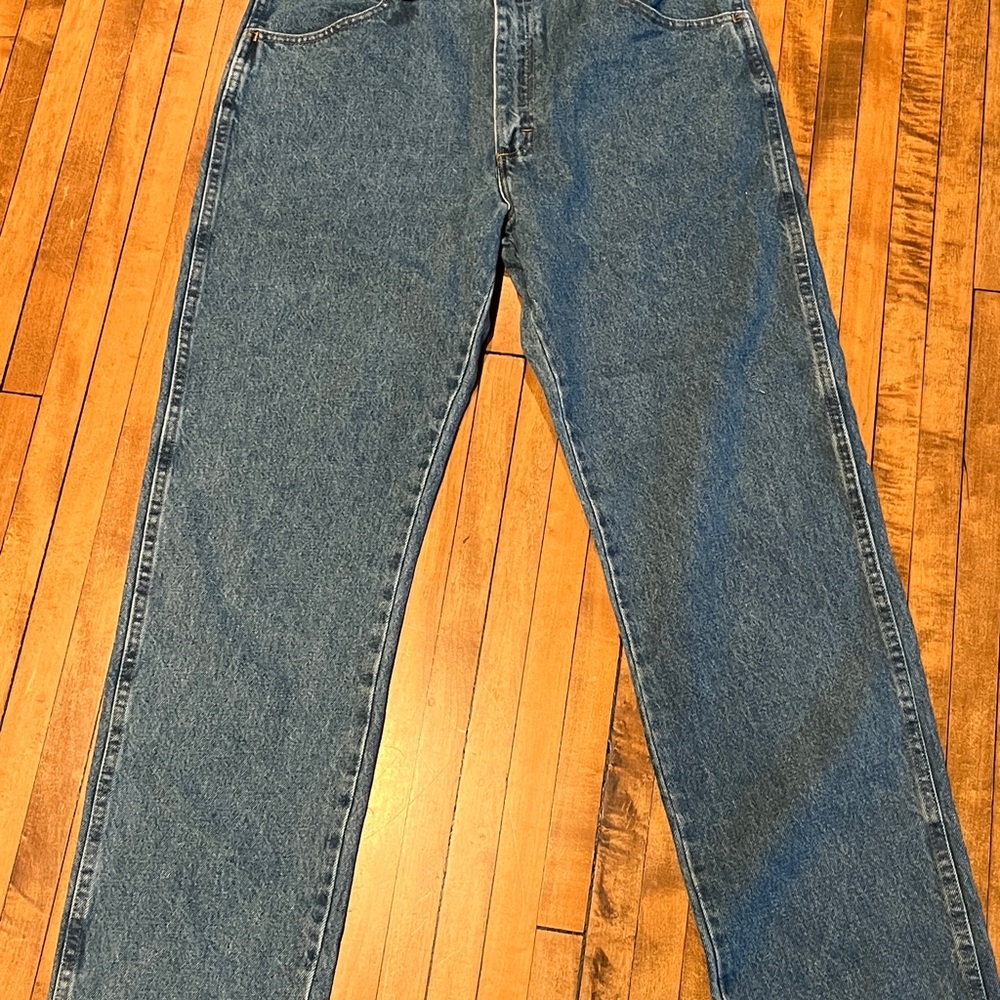 Rustler Men's Straight Blue Jeans